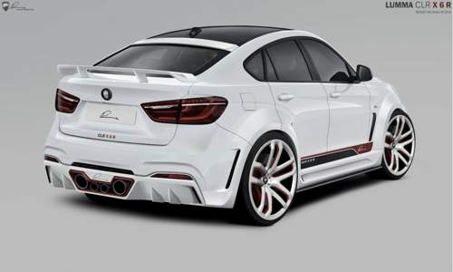 Vier Endrohre und diverse Spoiler am Lumma-X6