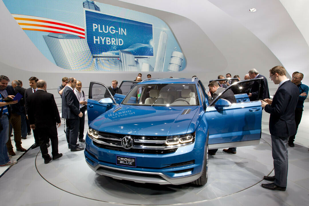 Die Volkswagen-Studie CrossBlue auf der North American International Auto Show (NAIAS) im US-amerikanischen Detroit
