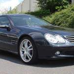 Mercedes SL mit Blechdach