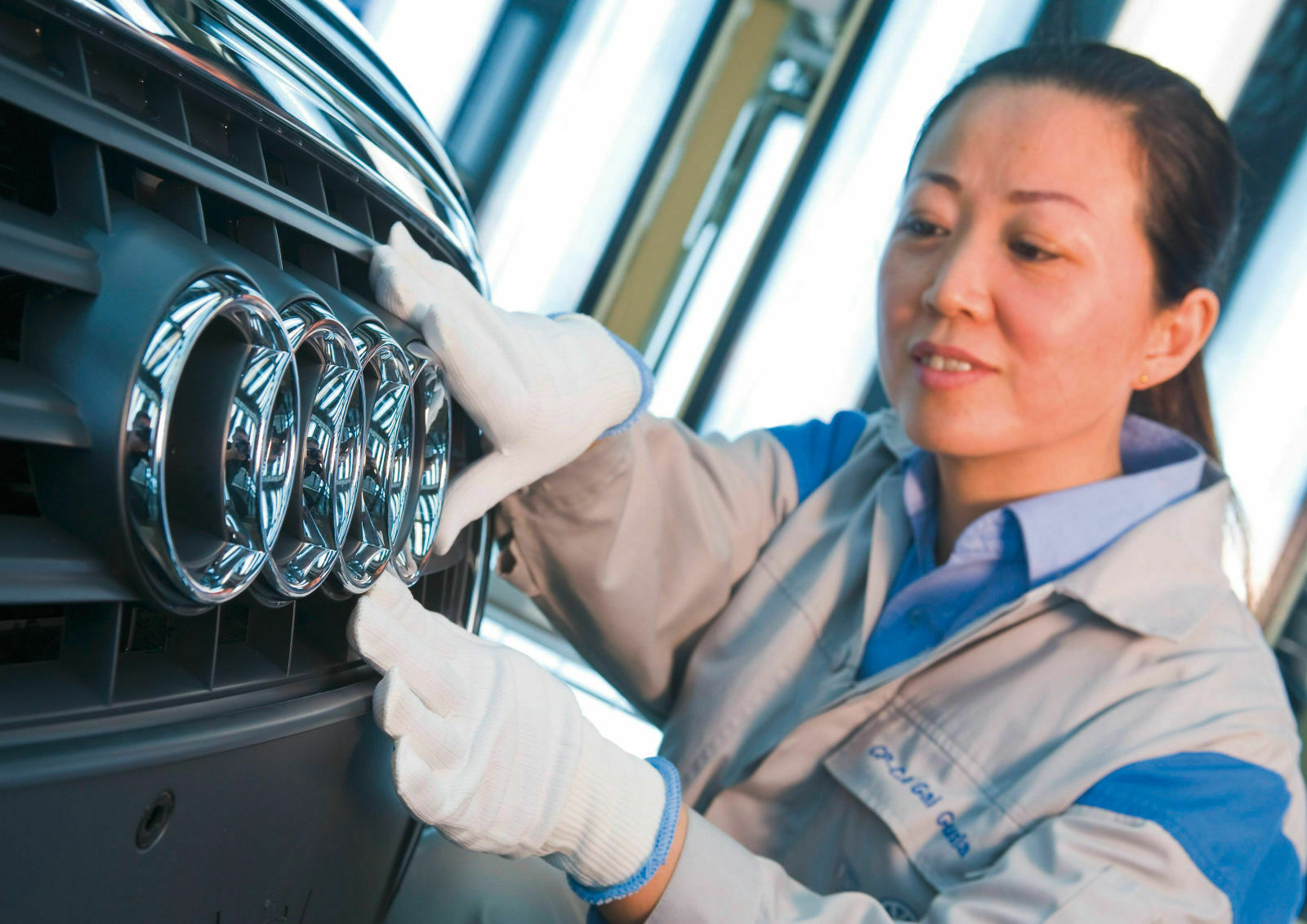 Audi kann in China 17 Prozent zulegen (im Bild: Montagehalle von Audi im chinesischen Changchun)