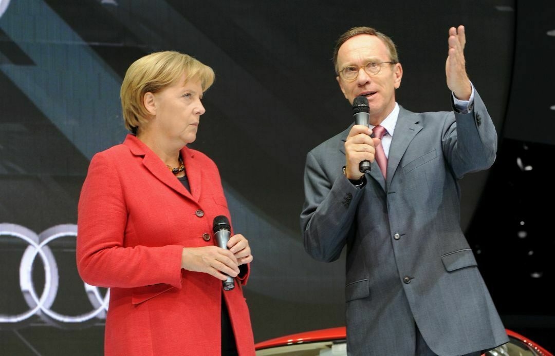 Bundeskanzlerin Angela Merkel und VDA-Präsident Matthias Wissman