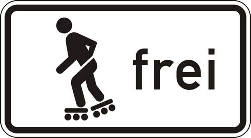 Selten anzutreffen: Hier dürfen Inline-Skater fahren