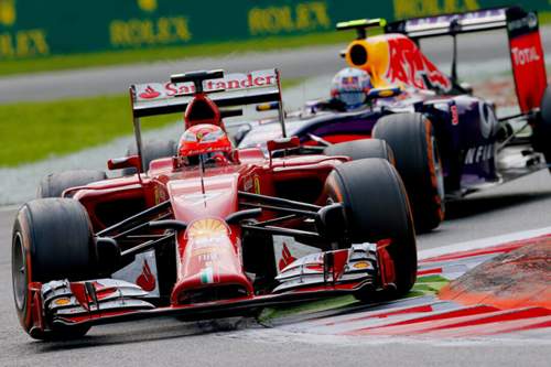 In Monza belegte Kimi Räikkönen den 9. Platz, Fernando Alonso schied frühzeitig aus