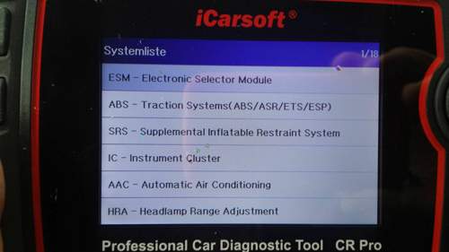ICarsoft cr pro