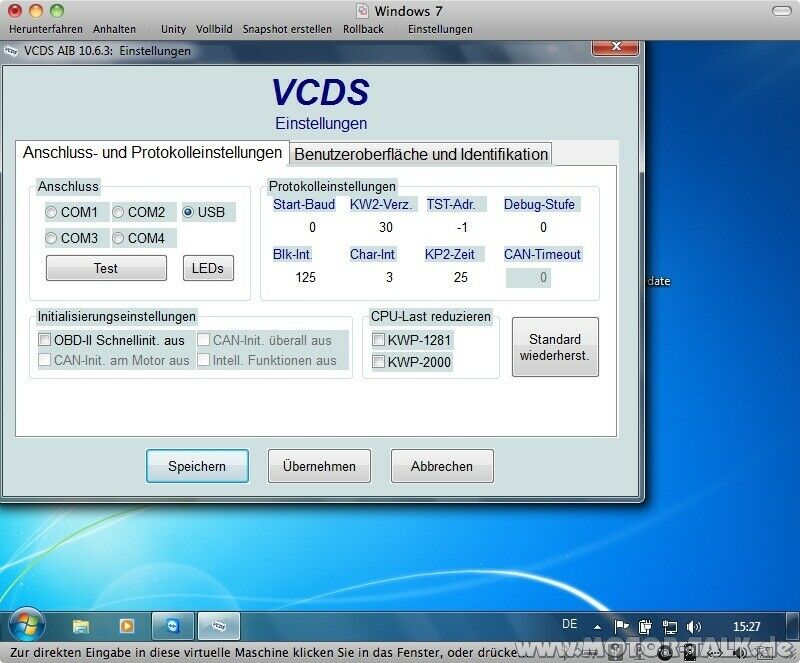 Diagnose Stecker/Interface für C4