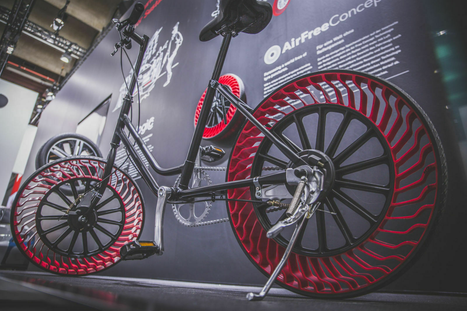 Reifen-Prototyp am Fahrrad