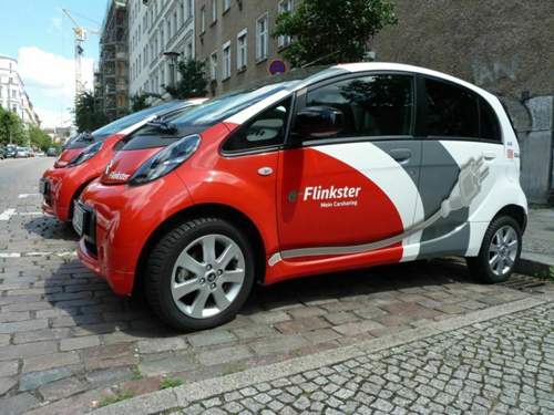 Elektrofahrzeuge bei Flinkster