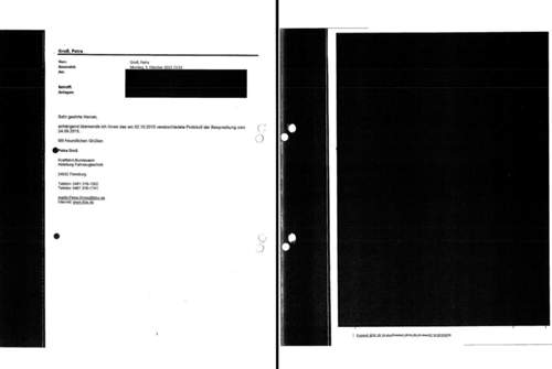 So oder ähnlich sehen alle 581 Seiten des freigegebenen Schriftverkehrs aus