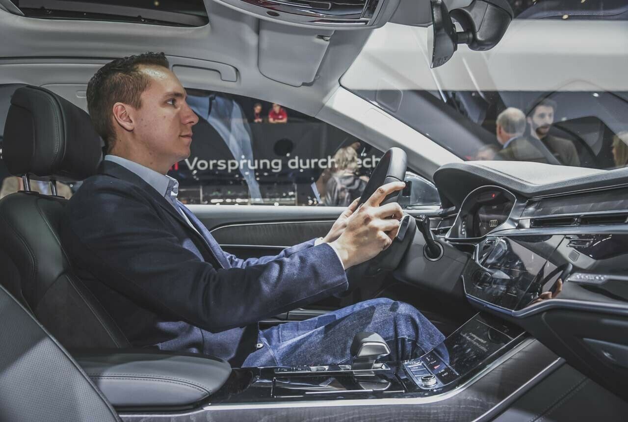 Audi A8 auf der Genfer Automesse