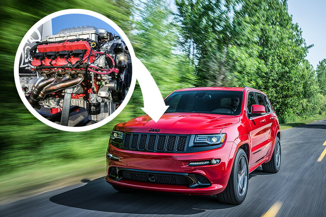 Zeigt ihn uns: Den Grand Cherokee mit mehr als 700 PS würden wir zwar lieber sofort fahren, aber zur Not gucken wir auch erst mal nur