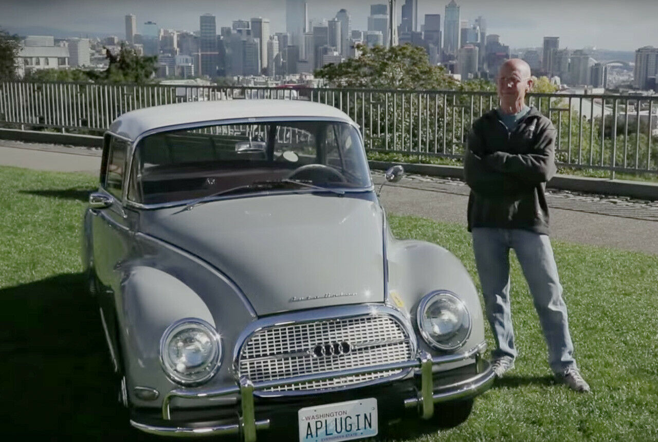 Al Swackhammer und sein Auto-Union-Umbau bei einer Ausfahrt nach Seattle