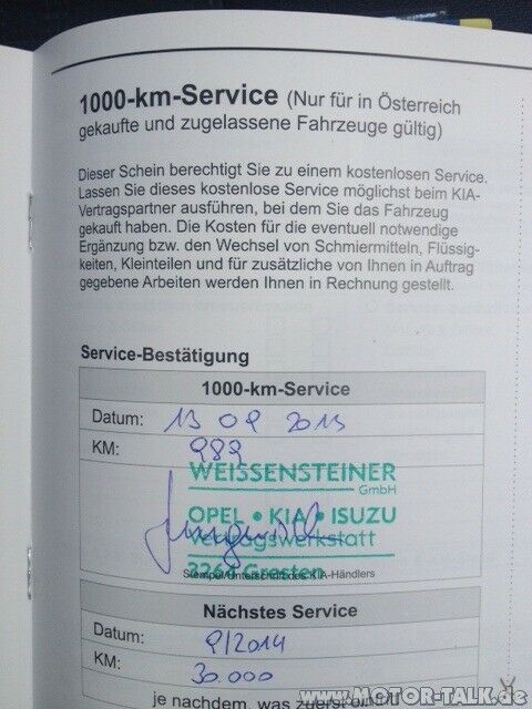 Die ersten 1000 km mit dem Kia Rio
