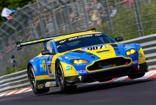 Bisher hoben GT3-Fahrzeuge wie dieser Aston Martin vor dem Flugplatz ab, wenn der Fahrer es zuließ