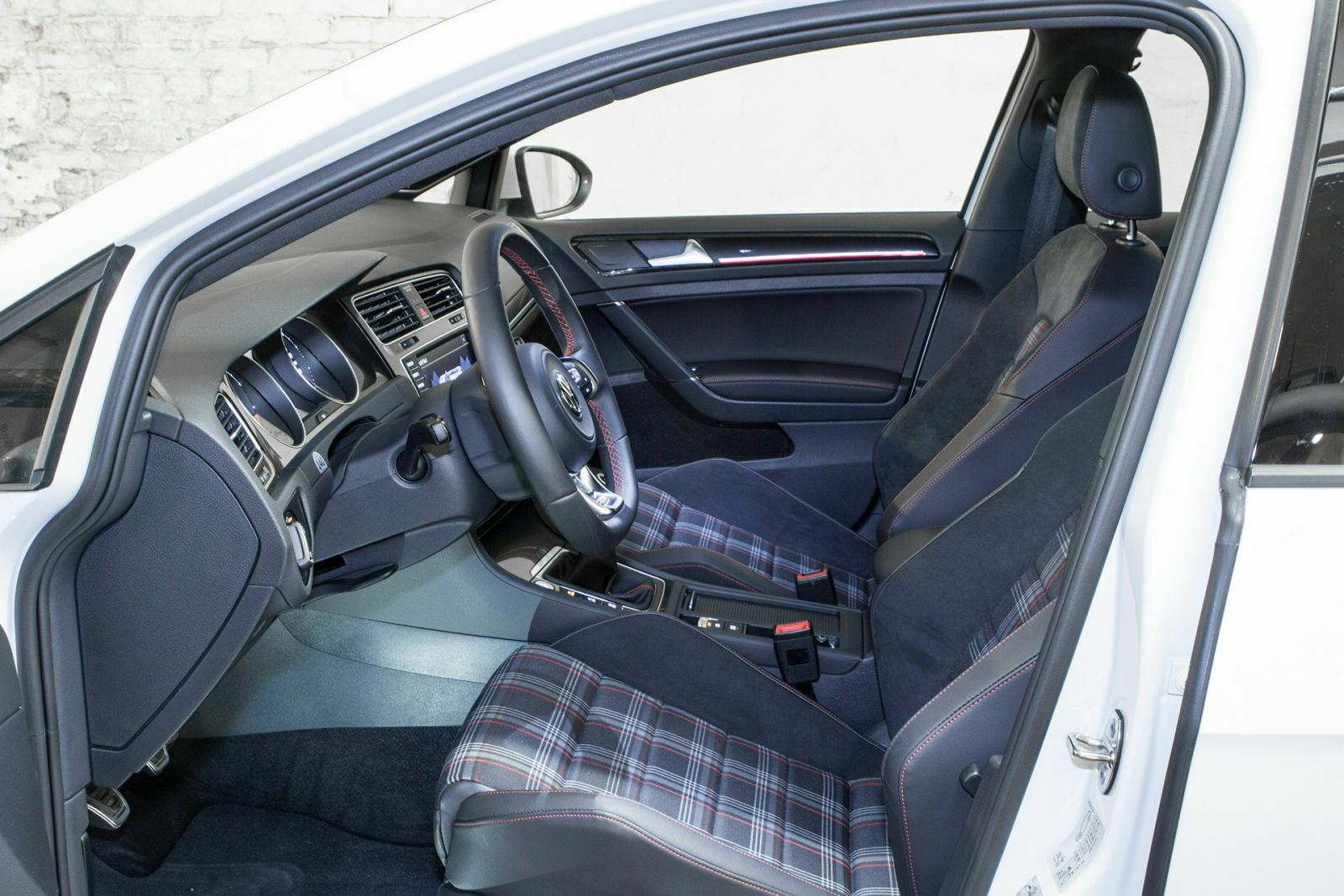 Tolle Sportsitze mit Karo-Muster im Golf GTI