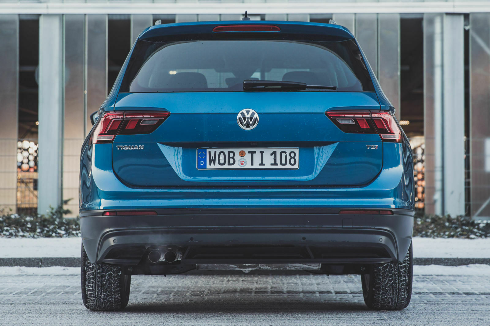 Beim 1.4 TSI Comfortline bleibt die Heckschürze in dunklem Plastik