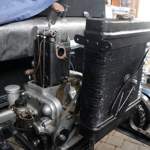 Der 499 ccm Einzylinder-Motor des Hanomag Kommissbrot mit Thermosyphon-Wasserkühler