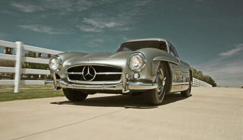 Dieser Mercedes 300 SL von Clark Gable wurde 1989 für 200.000 Dollar komplett restauriert.