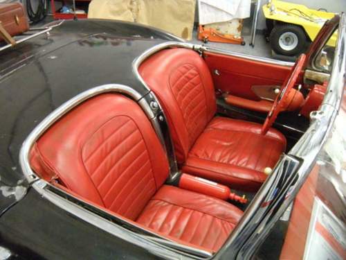 Erstaunlich gut erhalten: Das Interieur der Corvette.