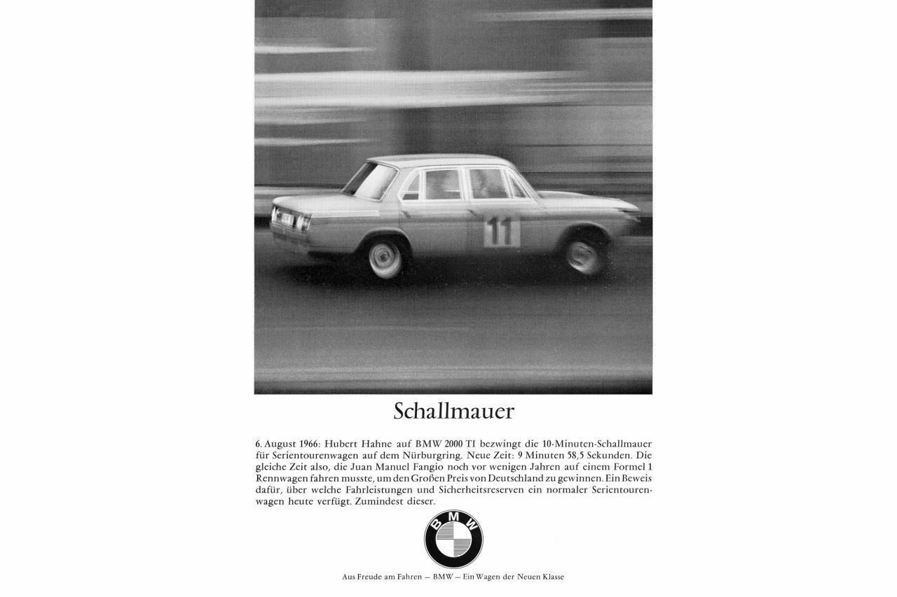 Hubert Hahne fuhr in einem 2000 ti erstmals in einem Tourenwagen in weniger als 10 Minuten um die Nordschleife