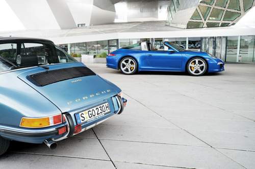Der graue Bügel ziert Ur-Targa und den aktuellen Elfer