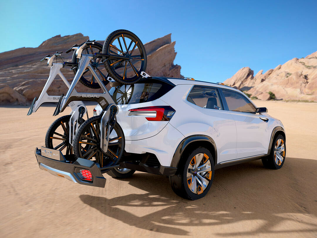Das Viziv-SUV hat einen Hybrid-Antrieb mit Boxermotor und soll autonom fahren können