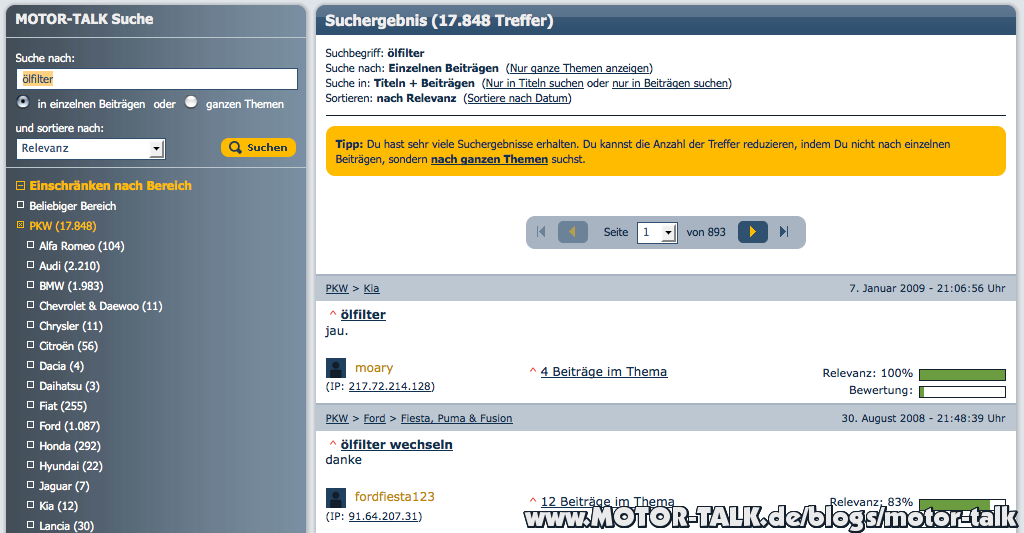 Die neue Suche: Spass am Finden!