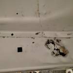 Rost nach dem Sandstrahlen sichtbar