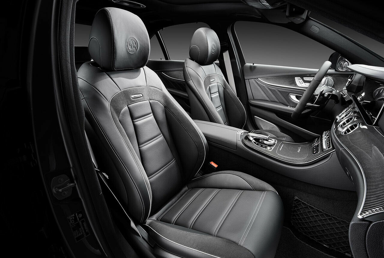 Ein Blick in den Innenraum des neuen E63