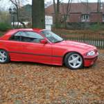 Die Seitenperspektive des E36 ist schick