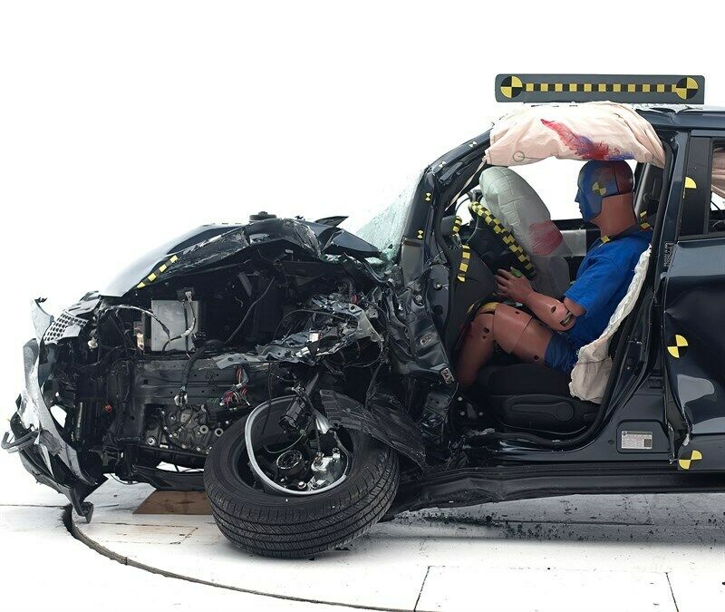 Der Nissan Juke nach dem Crash