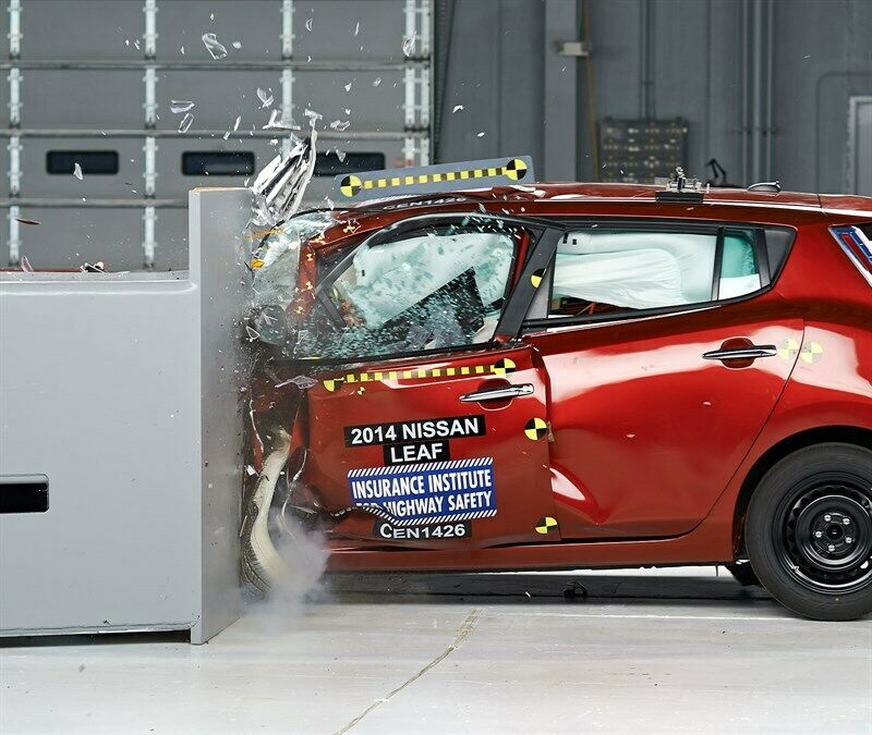Der Nissan Leaf fiel ebenfalls durch den Test, aufgrund des mangelhaften Insassenschutzes