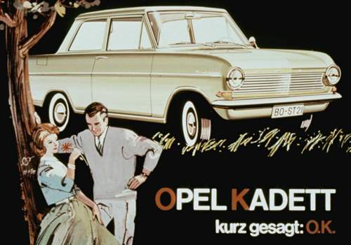 Opel Kadett A, Reklame