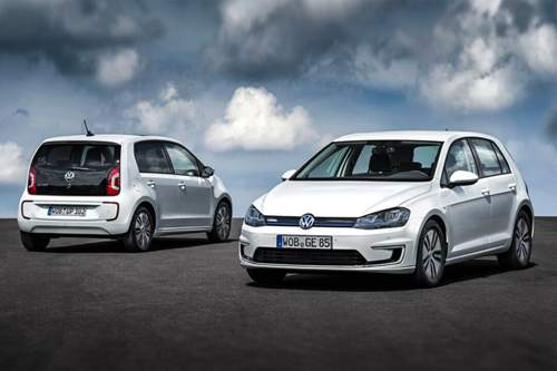 Die beiden fahren lautlos: VW E-Up und E-Golf