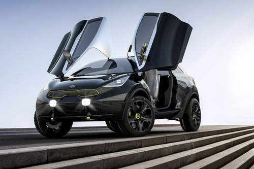 Scherentüren am Karosserie-Mix: Kia Niro