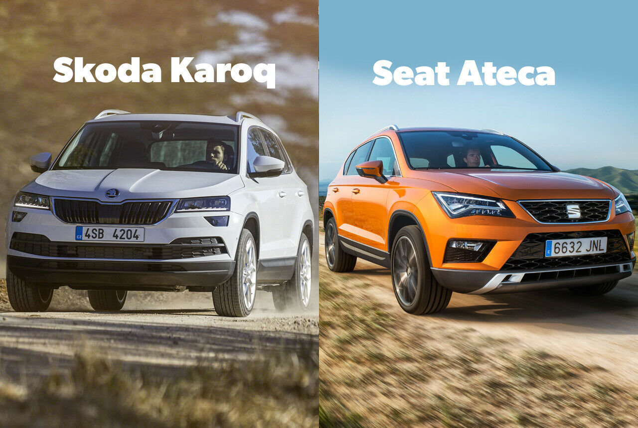 Zweieiige Zwillinge: Seat Ateca und Skoda Karoq ähneln sich an vielen Stellen