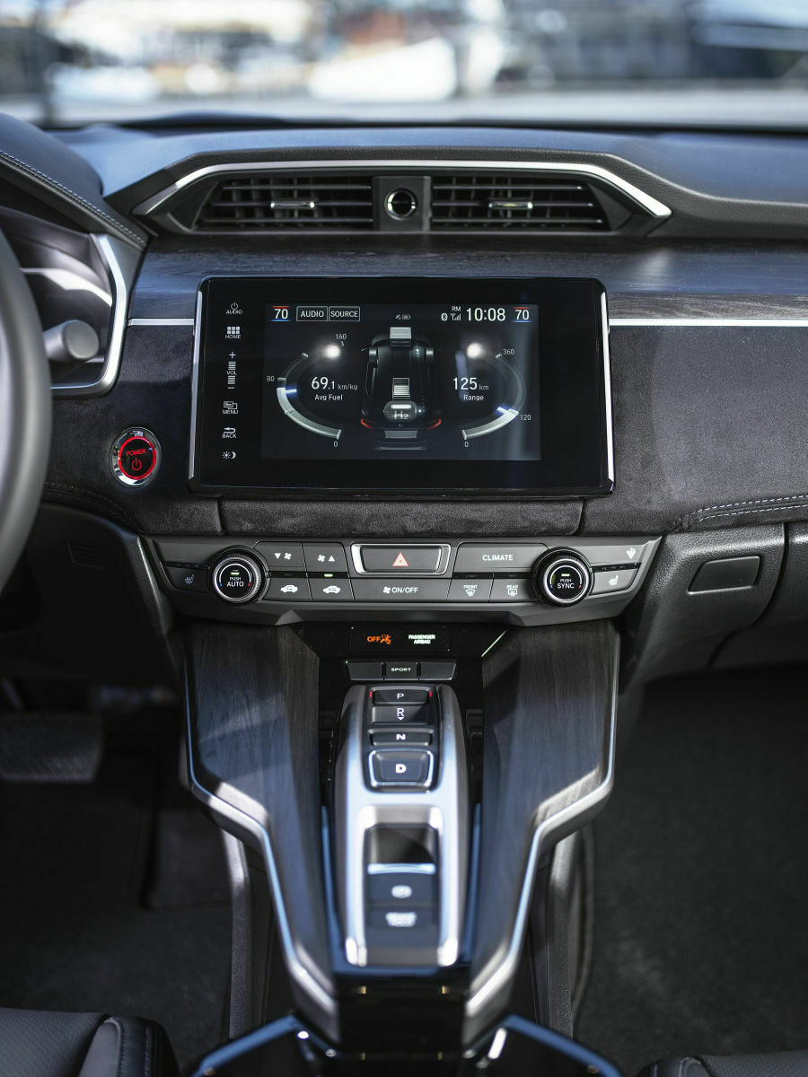 Infotainmentsystem im Honda Clarity Fuel Cell
