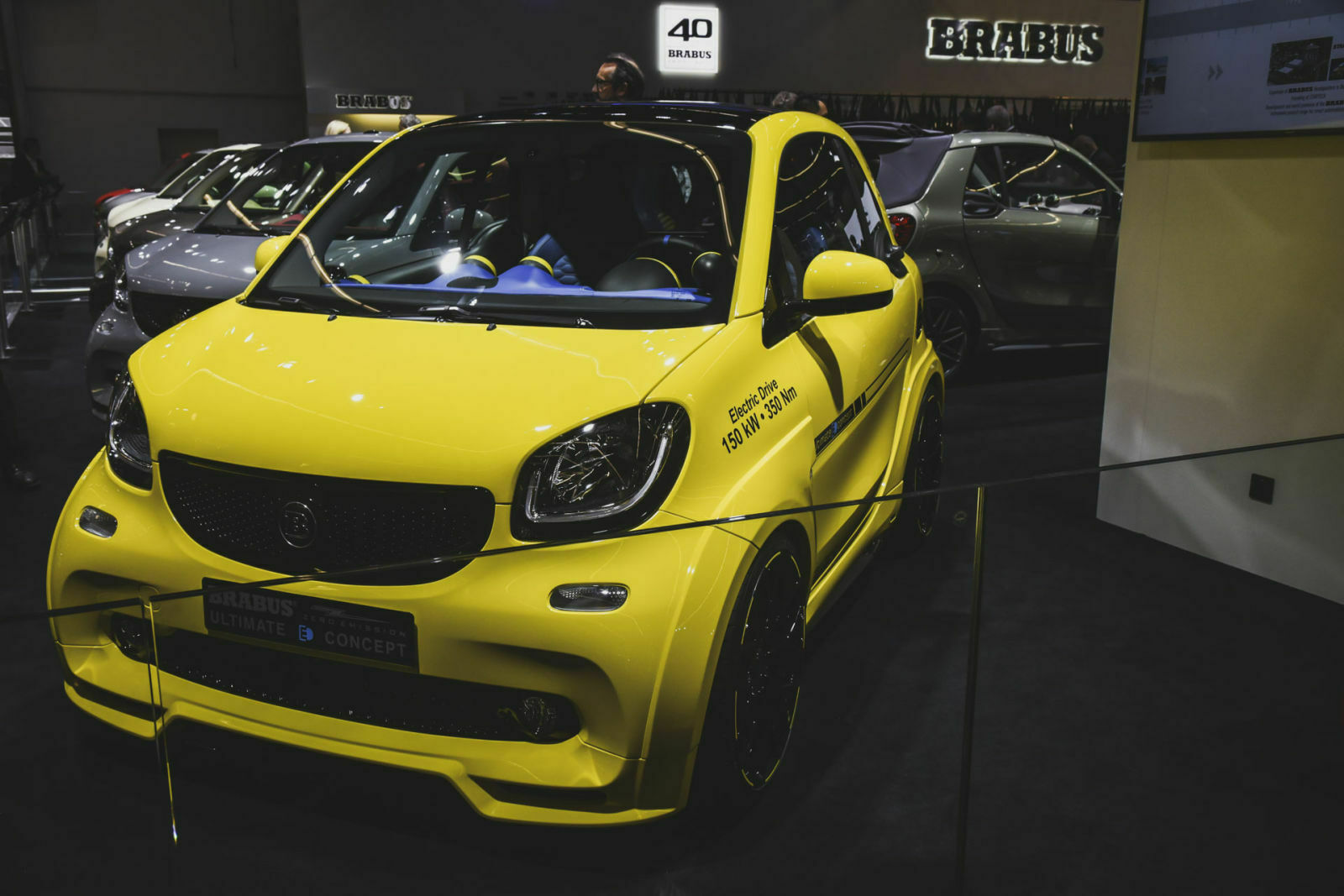 Nochmal Smart: Brabus holt aus dem elektrischen Zweisitzer 204 PS heraus. Damit rennt der Winzling in 4,5 Sekunden auf Tempo 100