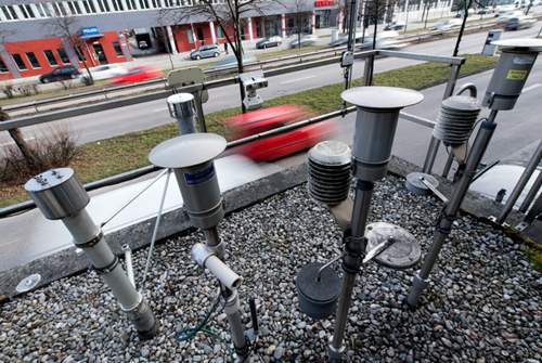 Luftmessstation in München an der Landshuter Allee