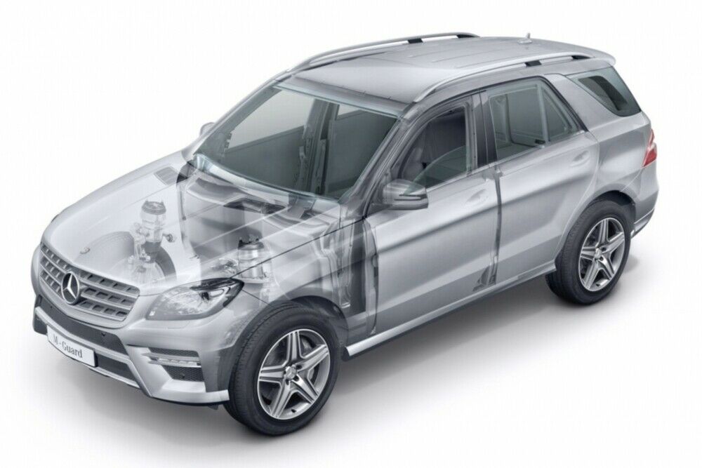 Die Mercedes M-Klasse Guard soll in Ländern mit bewaffneter Straßenkriminalität betuchte Kundschaft finden.