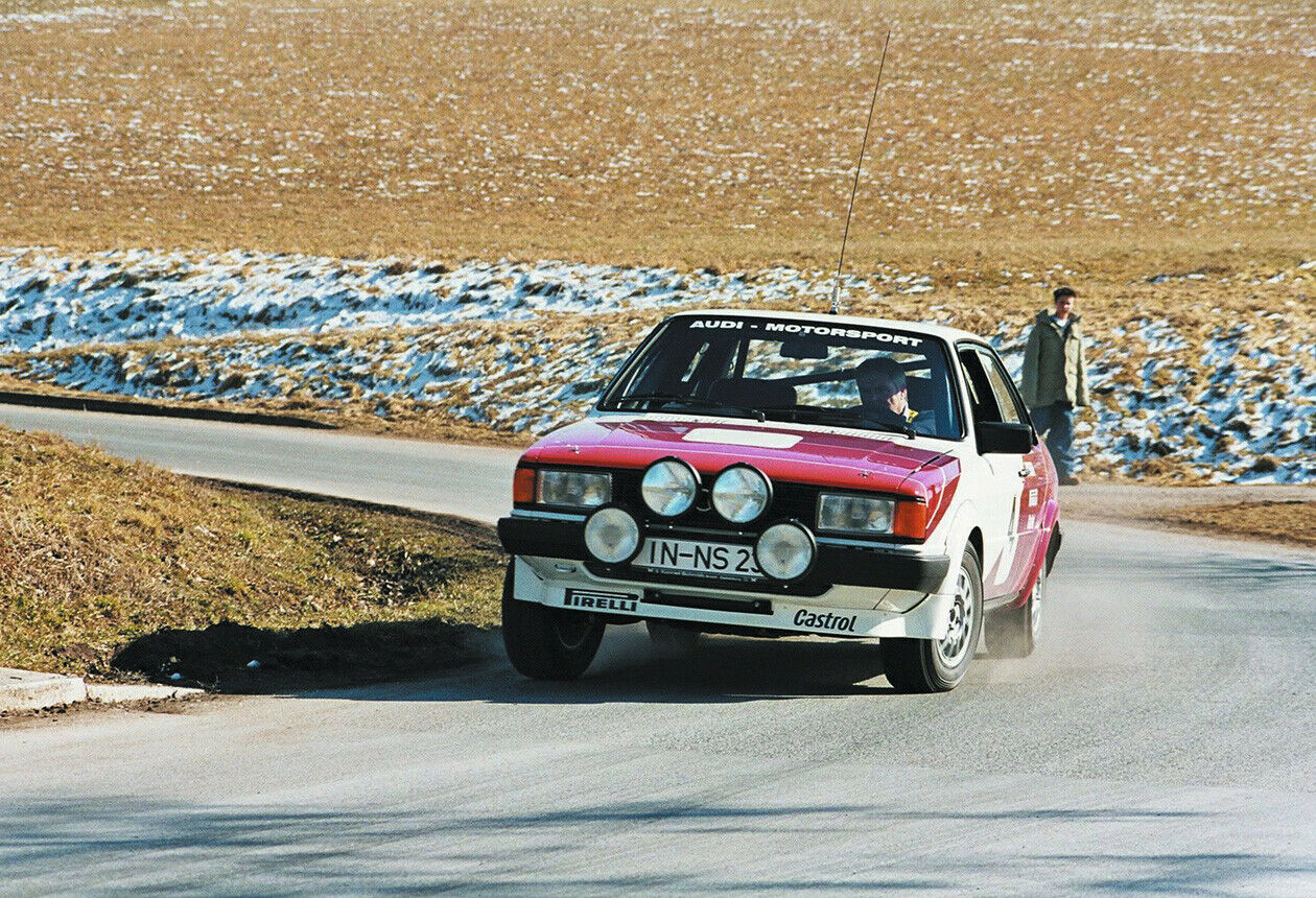 Die Audi-80-Baureihe B2 fand auch im Motorsport Einsatz