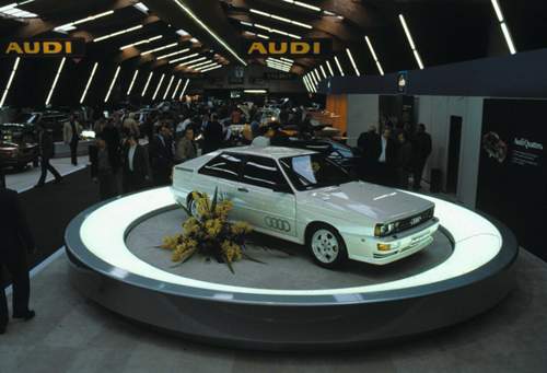 Im März 1980 stellte Audi sein Coupé quattro vor