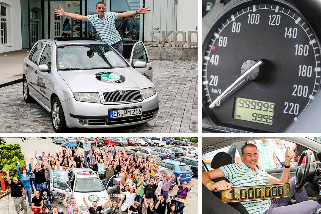 Eine Million Kilometer absolvierte pietsprock in genau 13 Jahren mit seinem Fabia, Erstzulassung: 3. Juli 2000