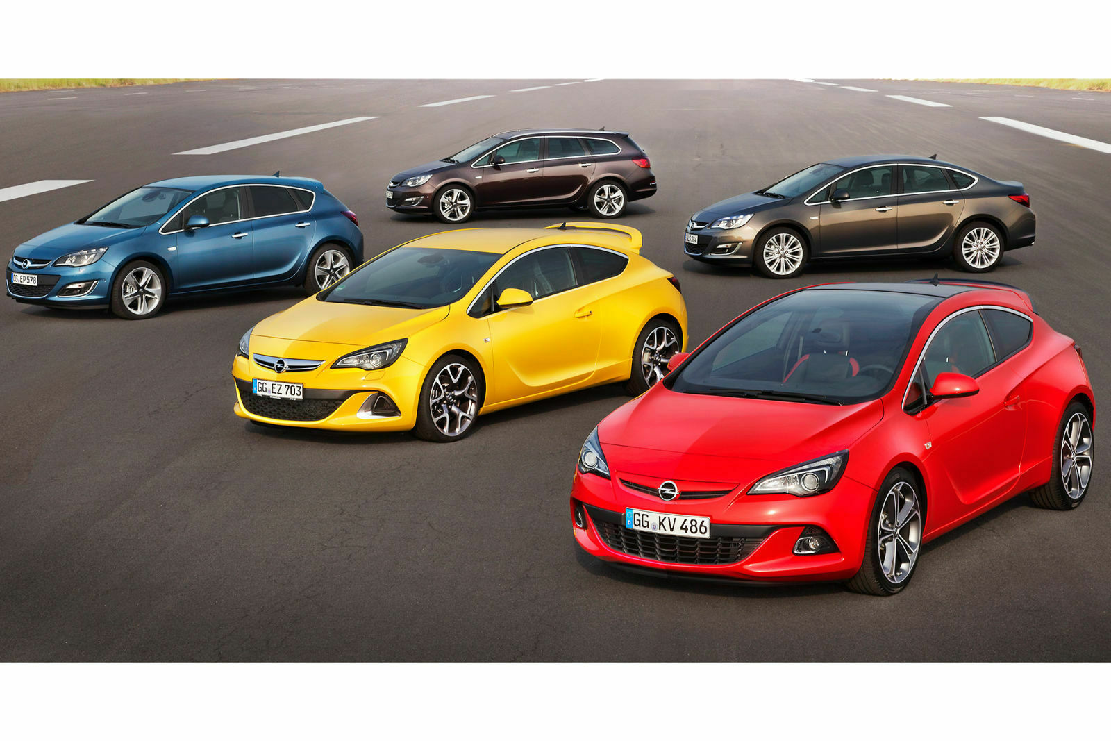 Den Opel Astra J gibt es als Fünftürer, Kombi, Stufenheck-Limousine und Dreitürer ("Coupé")