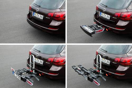 Praktisch: Fahrradträger in der Heckschürze