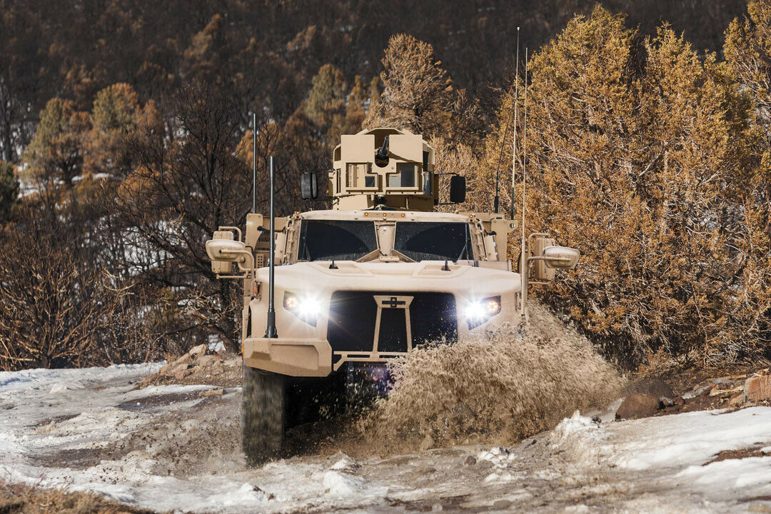 Das "Joint Light Tactical Vehicle" soll einen Federweg von gut 50 Zentimetern haben