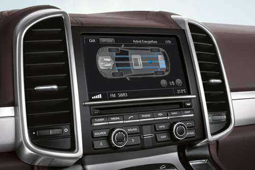 Ein Prius hat es, ein Cayenne hat es jetzt auch: Energieflussdiagramm im Display