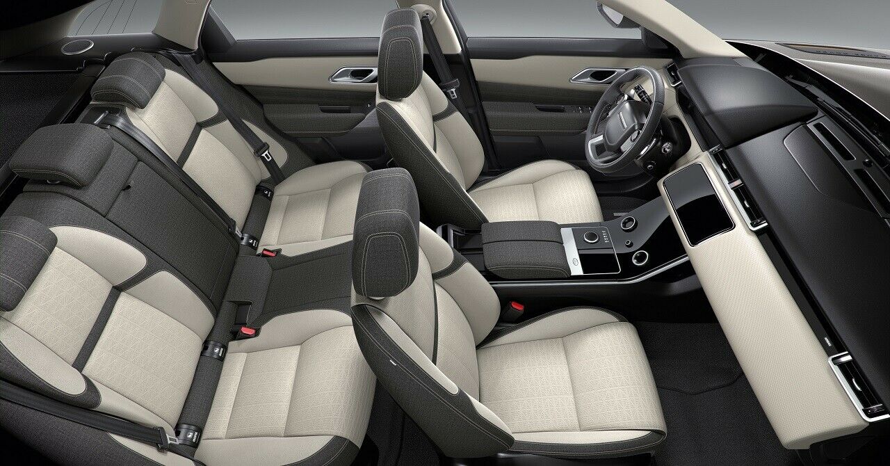 Für die Sitze des Range Rover Velar hat ein dänischer Möbeldesigner einen eigenen Stoff entwickelt