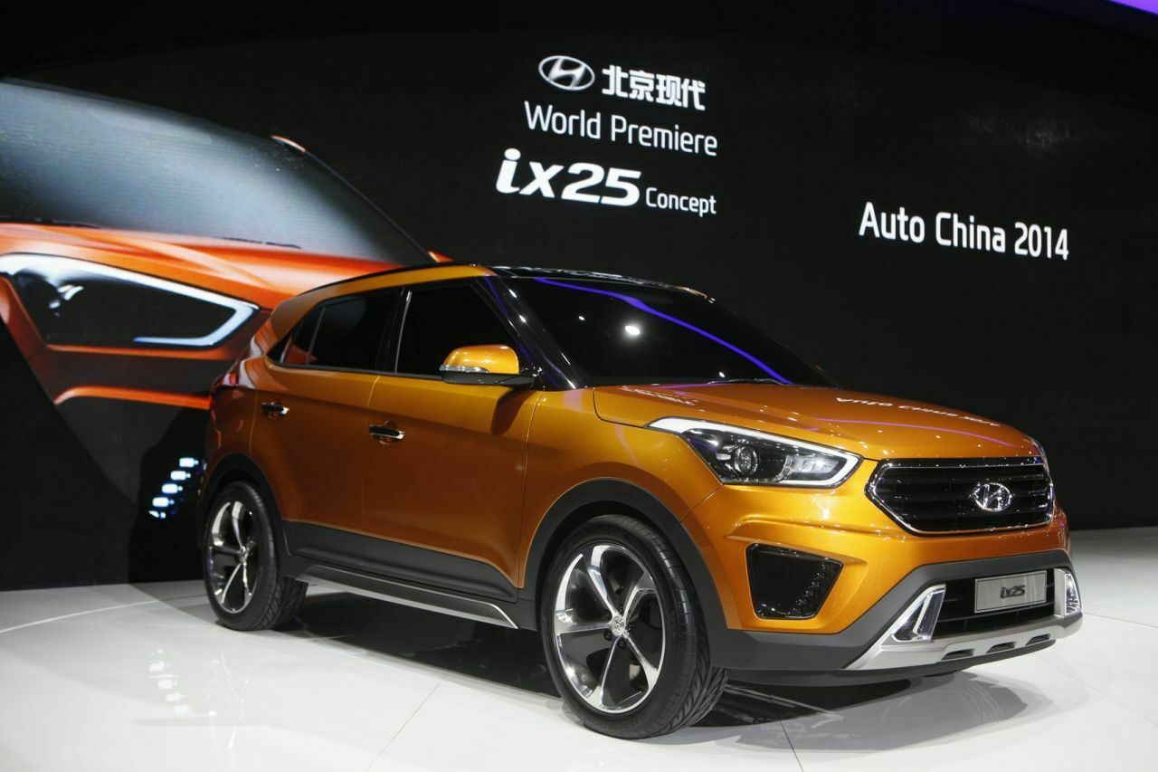 Die Studie ix25 zeigte Hyundai erstmals 2014 in Peking. Das Modell wirkte schon damals sehr seriennah