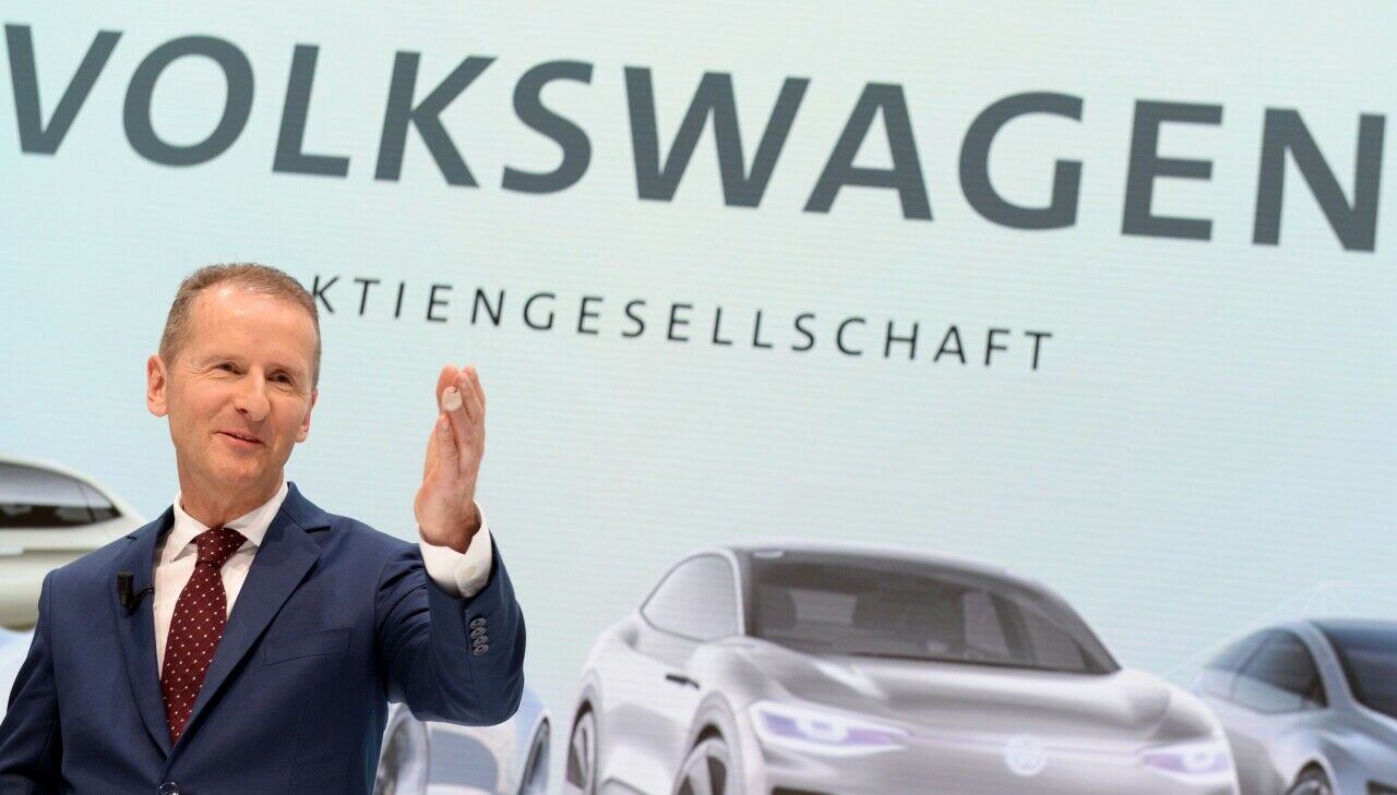 VW-Chef Herbert Diess darf steigende Absätze verkünden