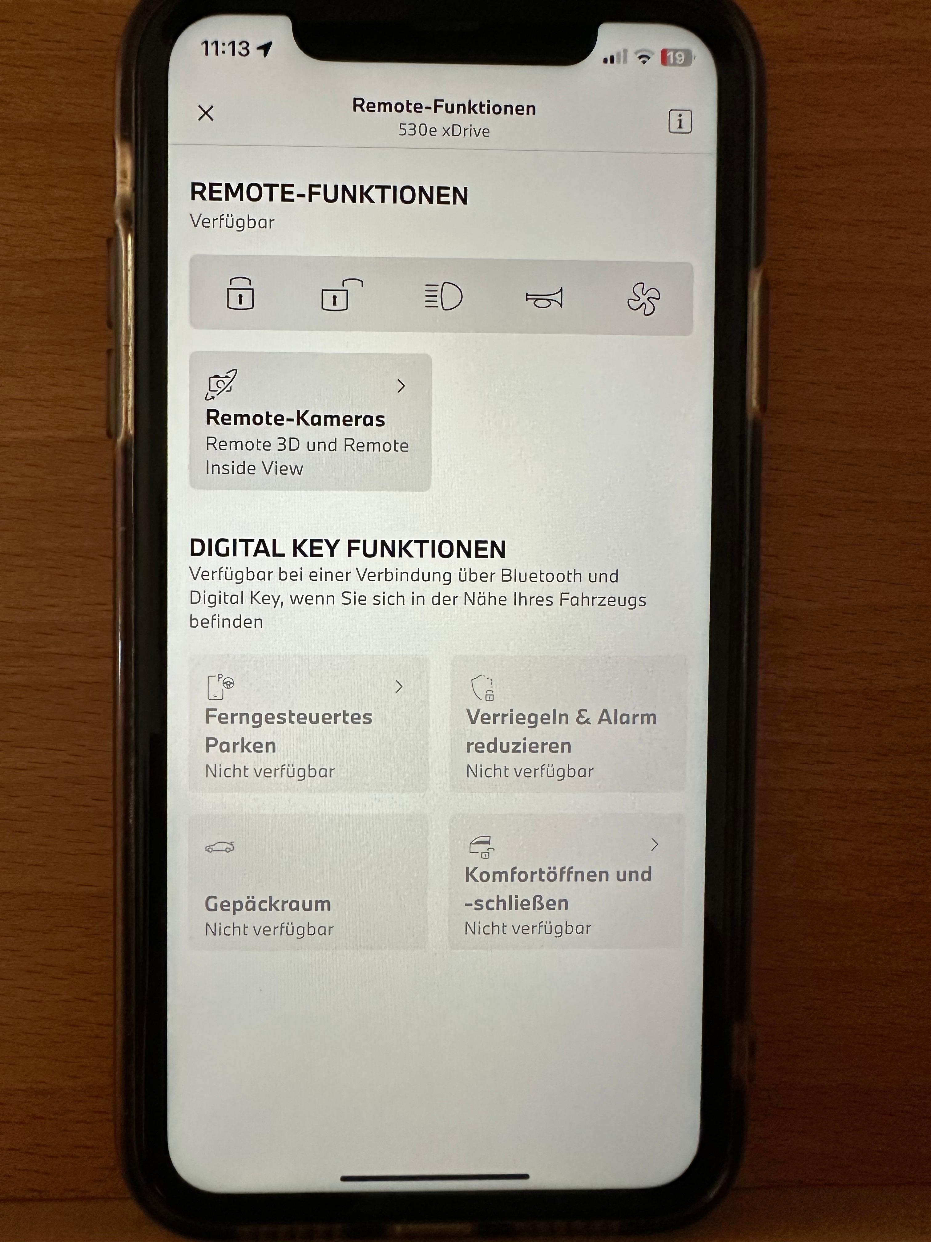 Digital Key Plus Öffnung des Fahrzeugs nicht zuverlässig